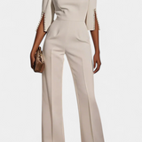 Prim Mono de Color Sólido con Cuello Redondo - Estilo Casual y Cómodo