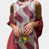 Vestido de Noche Elegante Alice con Stola para un Look Sofisticado