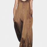 Lucy Mono Largo Plisado de Silueta Relajada para un Estilo Confort y Elegancia