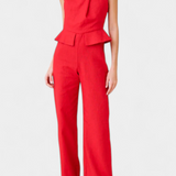 Nerida Mono Largo de Lino y Algodón Asimétrico para un Estilo Moderno y Elegante