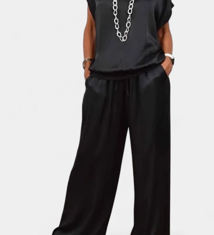 Elegante Conjunto de Primavera de Dos Piezas con Estilo Sofisticado