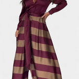Nessia vestido camisero largo a rayas con cinturón para un estilo elegante y cómodo