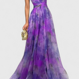 Ingrid Vestido Maxi Floral con Elegante Escote en V