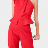 Nerida Mono Largo de Lino y Algodón Asimétrico para un Estilo Moderno y Elegante