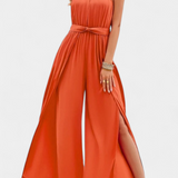 Blusa Nyree Mono Asimétrica con Detalle Cut-Out y Elegante Manga en Lazo