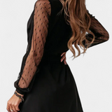 Calandra Vestido Mini Elegante con Escote Sofisticado y Silueta Perfecta para Eventos
