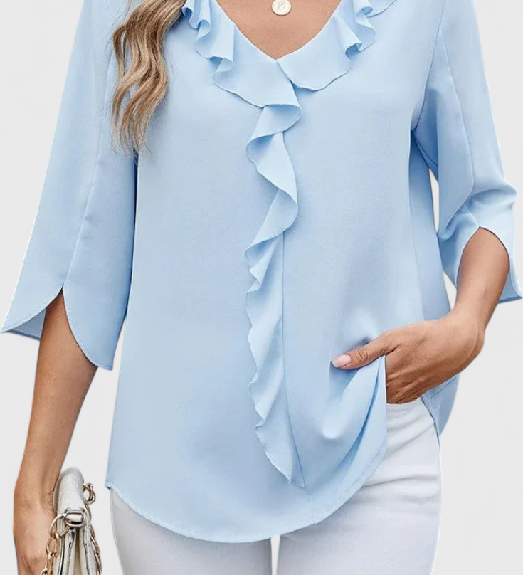 Annemiek Blusa Casual de Corte Suelto y Estilo Sofisticado para un Look Elegante y Cómodo