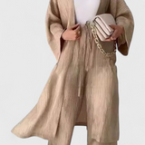 Caspian Conjunto de Dos Piezas con Kimono Largo para un Estilo Cómodo y Elegante
