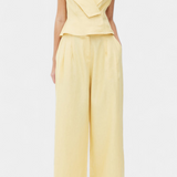 Conjunto Elegante Hayden con Top Asimétrico y Pantalón Palazzo para un look sofisticado