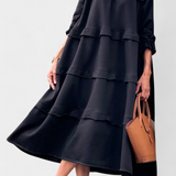 Jada Vestido Sudadera con Volantes y Silueta Casual-Chic para un estilo elegante y cómodo