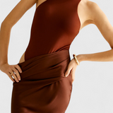 Vestido Maxi Mafalda con Estilo Tank Top y Silueta Esbelta para Un Look Elegante