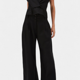 Conjunto Elegante Hayden con Top Asimétrico y Pantalón Palazzo para un look sofisticado