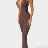 Elegante Copo de Encaje con Espalda Ajustable y Diseño Mono Kendra