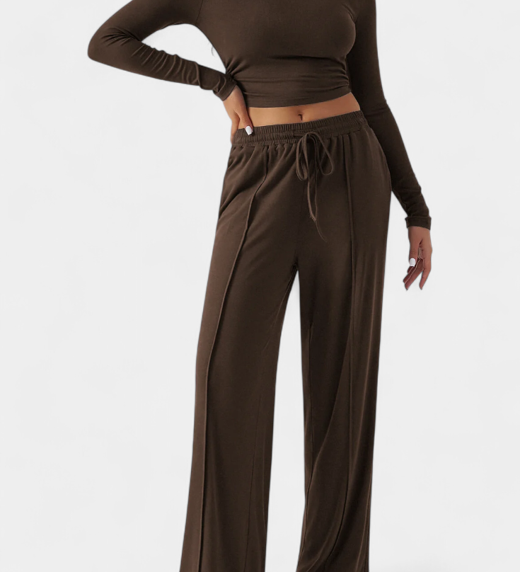 Conjunto de 2 Piezas Celaena con Elegante Escote Redondo