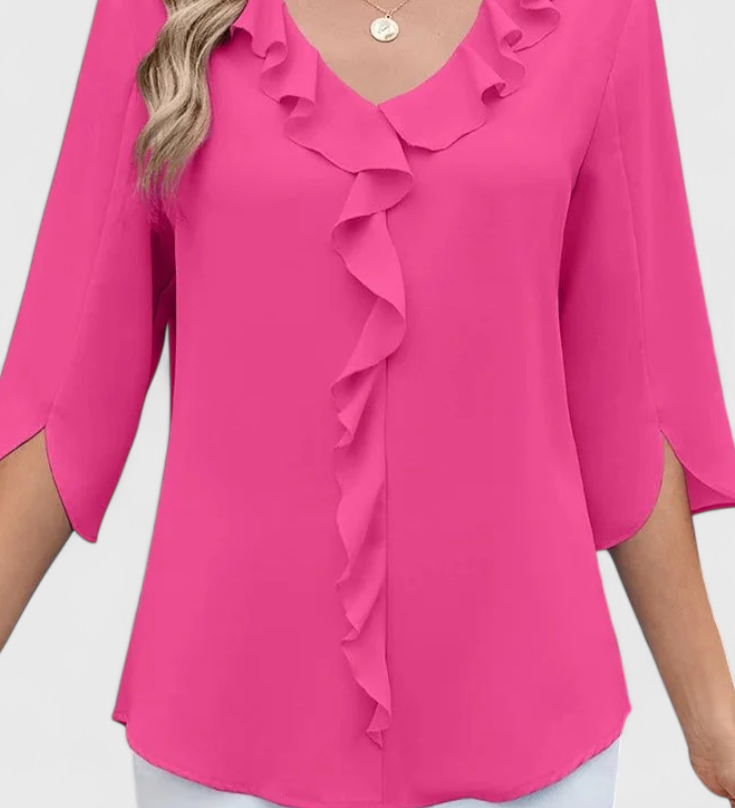 Annemiek Blusa Casual de Corte Suelto y Estilo Sofisticado para un Look Elegante y Cómodo