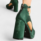 Zapatos Lopez Tacones Gruesos Multicolor para un Estilo Visteo y Moderno