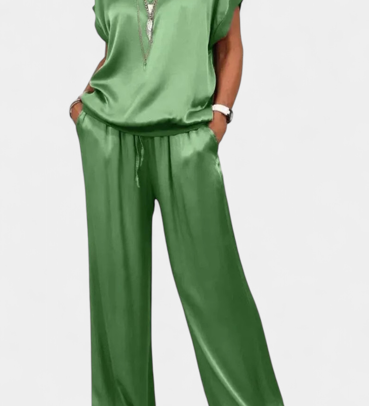 Elegante Conjunto de Primavera de Dos Piezas con Estilo Sofisticado