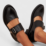 Narcisa Bailarinas con Cinturón Trasero y Punta Redonda - Estilo Elegante y Cómodo