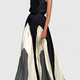 Vestido Maxi Antía Off-Shoulder con Estampado Elegante - Perfecto para Destacar en Cualquier Evento