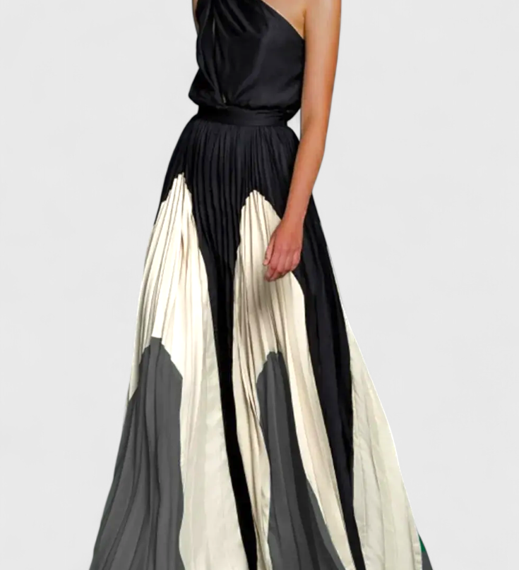 Vestido Maxi Antía Off-Shoulder con Estampado Elegante - Perfecto para Destacar en Cualquier Evento