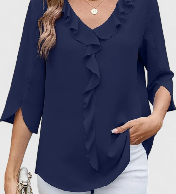Annemiek Blusa Casual de Corte Suelto y Estilo Sofisticado para un Look Elegante y Cómodo