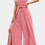 Blusa Nyree Mono Asimétrica con Detalle Cut-Out y Elegante Manga en Lazo