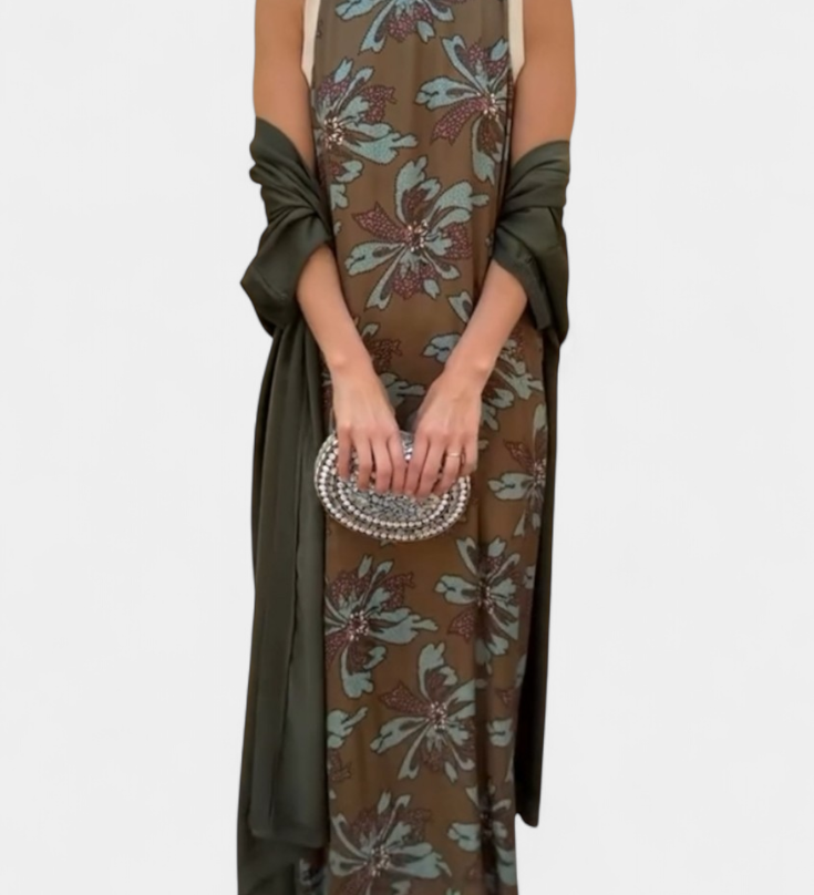 Vestido de Noche Elegante Alice con Stola para un Look Sofisticado