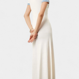 Alexia Vestido Midi de Punto con Detalle en Ribete para un Estilo Elegante y Confortable