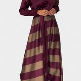 Nessia vestido camisero largo a rayas con cinturón para un estilo elegante y cómodo