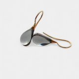 Elegantes Pendientes de Gota en Oro y Plata con Cristales Brillantes