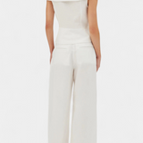 Conjunto Elegante Hayden con Top Asimétrico y Pantalón Palazzo para un look sofisticado