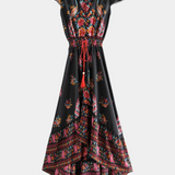 Vestido Floral Boho Chic Chiara con Cintura Ajustable para un Estilo Elegante y Confortable