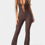 Elegante Copo de Encaje con Espalda Ajustable y Diseño Mono Kendra