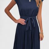 Luxie Vestido Midi Elegante de Tejido Ligero con Corte Fluido para un Estilo Sofisticado