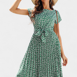 Vestido Midi Floral Galilea con Estilo Campestre para un Look Elegante y Natural