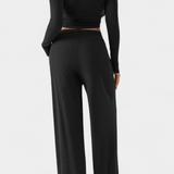 Conjunto de 2 Piezas Celaena con Elegante Escote Redondo