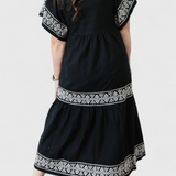 Vestido Maxi Boho Allona con Escote en V y Corte Relajado para un Look Chic y Cómodo