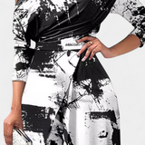 Vestido Brina Mono Largo Tie Dye con Hombros Descubiertos y Pierna Ancha con Abertura para un Estilo Moderno y Comodo