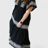 Vestido Maxi Boho Allona con Escote en V y Corte Relajado para un Look Chic y Cómodo