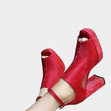 Zapatos Lopez Tacones Gruesos Multicolor para un Estilo Visteo y Moderno