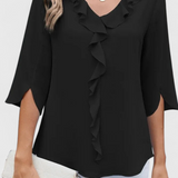 Annemiek Blusa Casual de Corte Suelto y Estilo Sofisticado para un Look Elegante y Cómodo