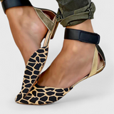 Zapatos Ninel Elegantes con Tiras Coloridas y Diseño Clásico