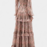 Elegante Vestido Maxi Ayla con Estampado Paisley Vintage para un look sofisticado