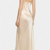 Vestido Midi Halter con Encantadoras Rosetas Elvera