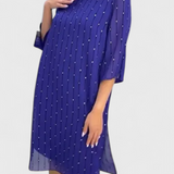 Polly Vestido Elegante de Gasa con Diseño Clásico y Caída Suave para un Estilo Sofisticado