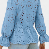 Blusa Bohemia Kayden con Encaje y Corte Fluidofilmar