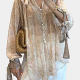 Blusa Elegante Dunas Susurrantes para un Look Sofisticado