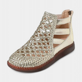 Alica Sandalias Trenzadas con Diseño de Encaje y Suela Flexible para Máxima Comodidad