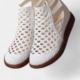 Alica Sandalias Trenzadas con Diseño de Encaje y Suela Flexible para Máxima Comodidad