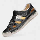Sandalias Ergonómicas de Cuero Sintético Kaia con Diseño de Corte Lateral para Máxima Comodidad